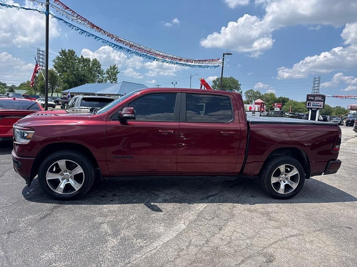 2019 MAROON /BLACK RAM 1500 Rebel Crew Cab SB 4WD (1C6SRFLTXKN) with an 5.7L V8 OHV 16V engine, 8A transmission, located at 3304 Woodville Road, Northwood, OH, 43619, (419) 210-8019, 41.612694, -83.480743 - Your #1 Destination for Auto Loans and mdash;No Matter Your Credit!At our dealership, we believe everyone deserves the opportunity to drive their dream car and mdash;whether you have good credit, bad credit, or no credit at all. With a wide selection of hundreds of cars, trucks, and SUVs, you'll fin- Photo#1