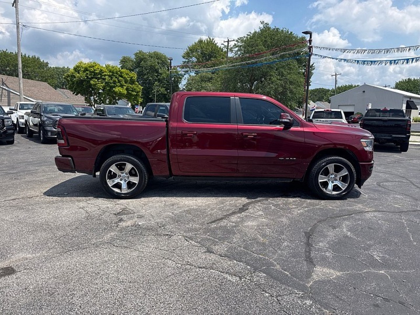 2019 MAROON /BLACK RAM 1500 Rebel Crew Cab SB 4WD (1C6SRFLTXKN) with an 5.7L V8 OHV 16V engine, 8A transmission, located at 3304 Woodville Road, Northwood, OH, 43619, (419) 210-8019, 41.612694, -83.480743 - Your #1 Destination for Auto Loans and mdash;No Matter Your Credit!At our dealership, we believe everyone deserves the opportunity to drive their dream car and mdash;whether you have good credit, bad credit, or no credit at all. With a wide selection of hundreds of cars, trucks, and SUVs, you'll fin- Photo#5