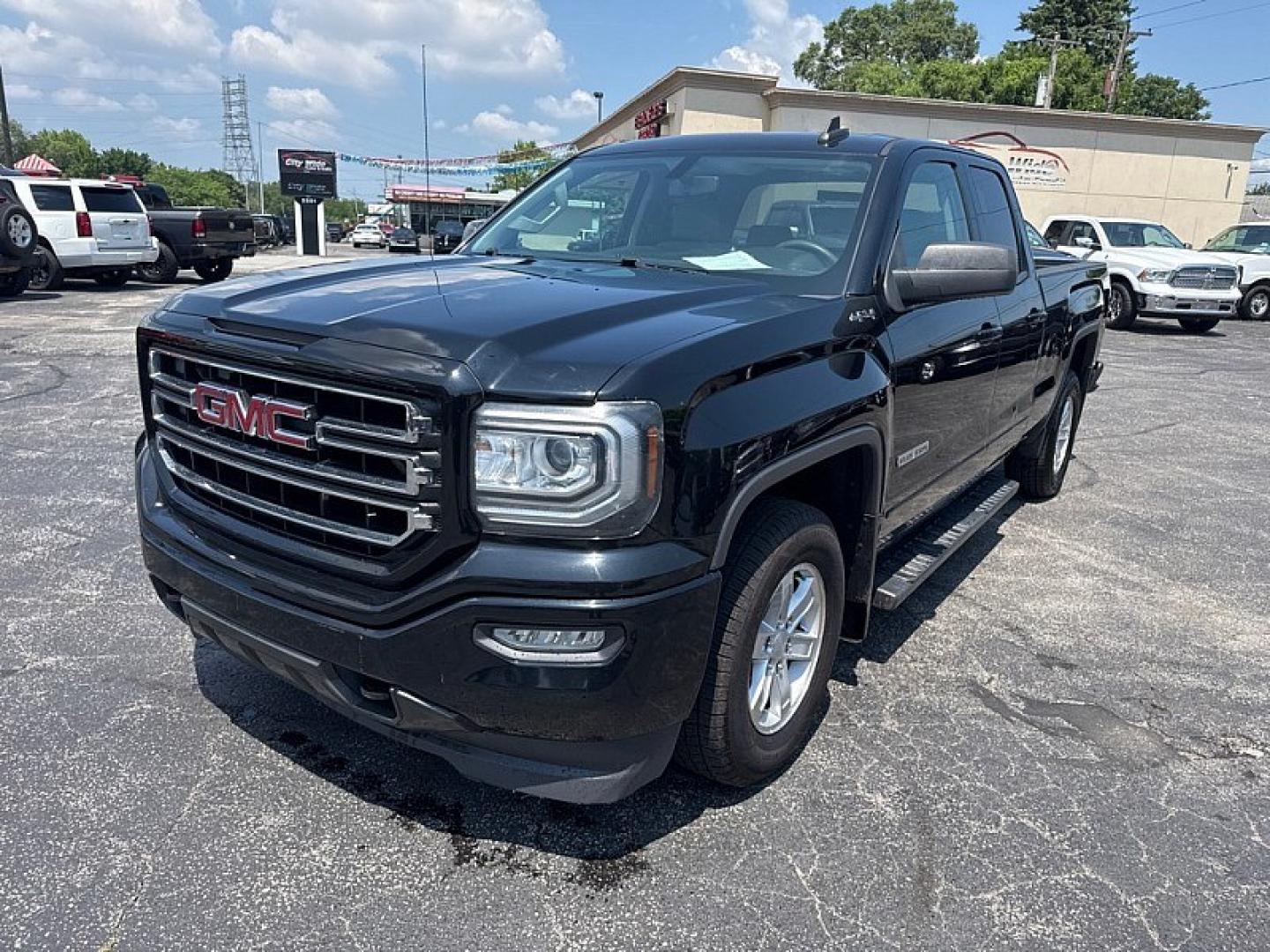 2016 BLACK /BLACK GMC Sierra 1500 Base Double Cab 4WD (1GTV2LEC7GZ) with an 5.3L V8 OHV 16V engine, 6A transmission, located at 3304 Woodville Road, Northwood, OH, 43619, (419) 210-8019, 41.612694, -83.480743- Photo#0