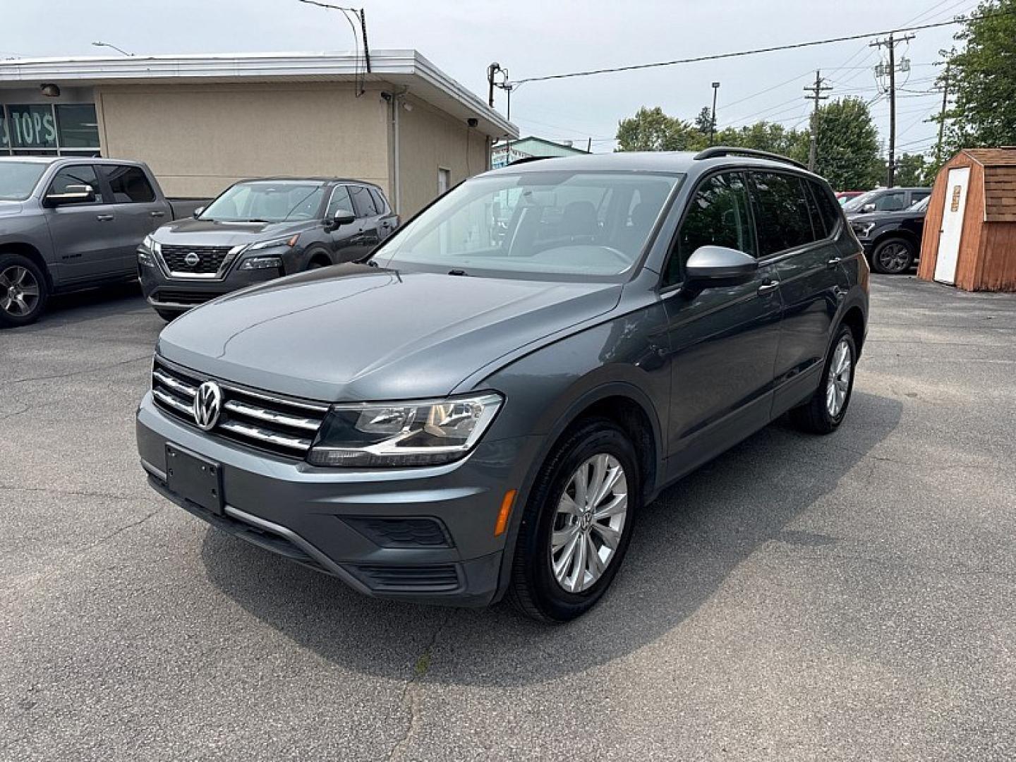 2019 GRAY /BLACK Volkswagen Tiguan S (3VV1B7AX7KM) with an 2.0L L4 DOHC 16V TURBO engine, 8A transmission, located at 3304 Woodville Road, Northwood, OH, 43619, (419) 210-8019, 41.612694, -83.480743- Photo#0
