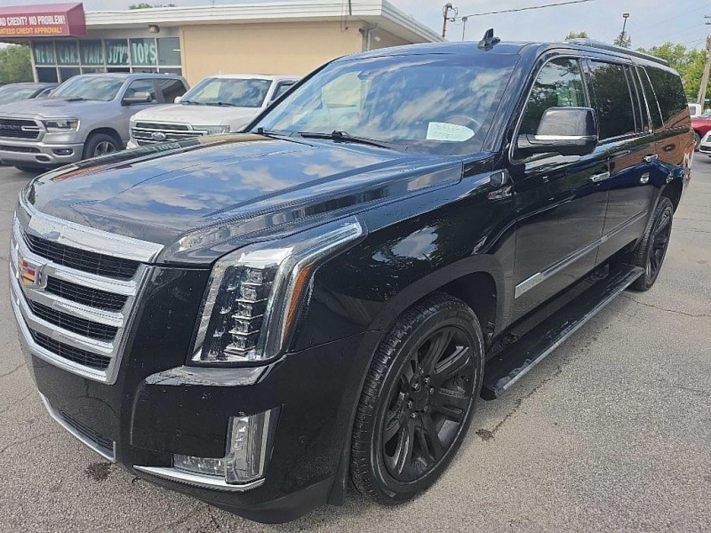 2017 BLACK /BLACK Cadillac Escalade ESV Premium 4WD (1GYS4JKJXHR) with an 6.2L V8 OHV 16V FFV engine, 8A transmission, located at 3304 Woodville Road, Northwood, OH, 43619, (419) 210-8019, 41.612694, -83.480743 - Your #1 Destination for Auto Loans and mdash;No Matter Your Credit!At our dealership, we believe everyone deserves the opportunity to drive their dream car and mdash;whether you have good credit, bad credit, or no credit at all. With a wide selection of hundreds of cars, trucks, and SUVs, you'll fin- Photo#0