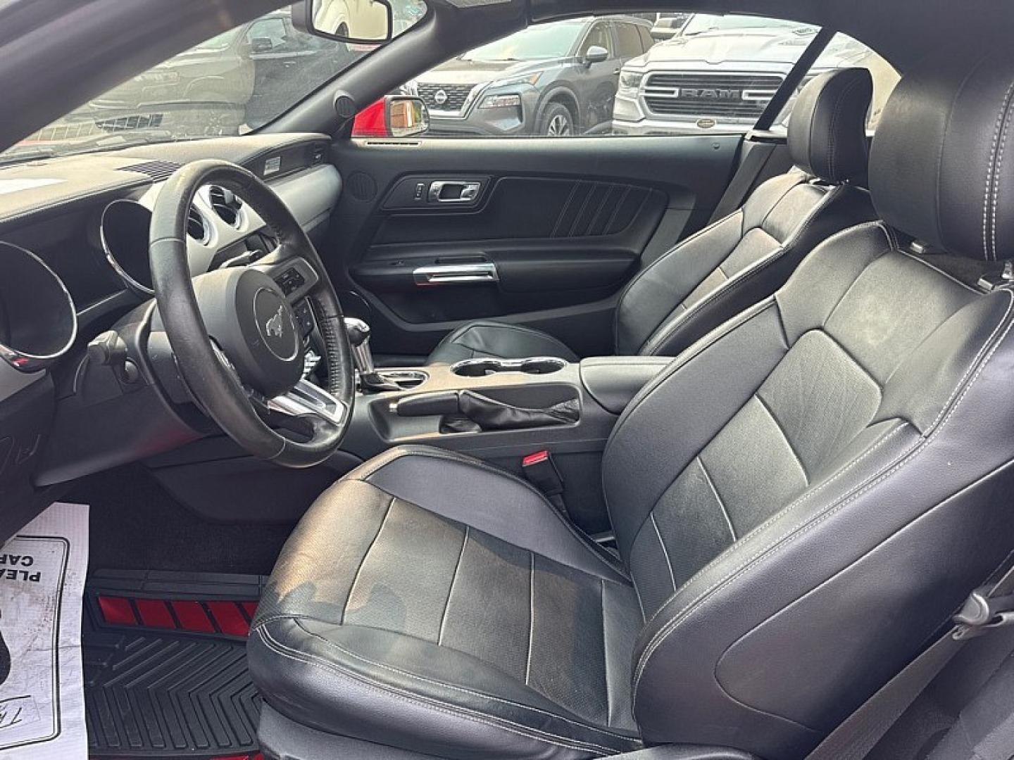 2015 RED /BLACK Ford Mustang EcoBoost Premium Convertible (1FATP8UH2F5) with an 2.3L L4 DOHC 16V engine, Auto 6-Spd SelectShift transmission, located at 3304 Woodville Road, Northwood, OH, 43619, (419) 210-8019, 41.612694, -83.480743 - Your #1 Destination for Auto Loans and mdash;No Matter Your Credit!At our dealership, we believe everyone deserves the opportunity to drive their dream car and mdash;whether you have good credit, bad credit, or no credit at all. With a wide selection of hundreds of cars, trucks, and SUVs, you'll fin- Photo#9