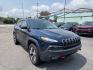 2018 BLUE /BLACK Jeep Cherokee Trailhawk 4WD (1C4PJMBBXJD) with an 2.4L L4 DOHC 16V engine, 9A transmission, located at 3304 Woodville Road, Northwood, OH, 43619, (419) 210-8019, 41.612694, -83.480743 - Your #1 Destination for Auto Loans and mdash;No Matter Your Credit!At our dealership, we believe everyone deserves the opportunity to drive their dream car and mdash;whether you have good credit, bad credit, or no credit at all. With a wide selection of hundreds of cars, trucks, and SUVs, you'll fin- Photo#6