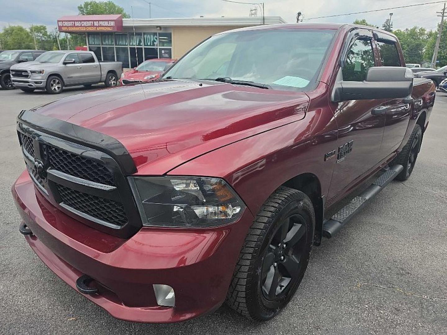 2019 MAROON /BLACK RAM 1500 Tradesman Crew Cab SWB 4WD (1C6RR7KT7KS) with an 5.7L V8 OHV 16V engine, 8A transmission, located at 3304 Woodville Road, Northwood, OH, 43619, (419) 210-8019, 41.612694, -83.480743 - Your #1 Destination for Auto Loans and mdash;No Matter Your Credit!At our dealership, we believe everyone deserves the opportunity to drive their dream car and mdash;whether you have good credit, bad credit, or no credit at all. With a wide selection of hundreds of cars, trucks, and SUVs, you'll fin- Photo#0