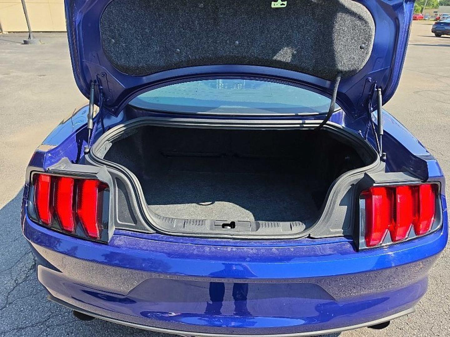 2015 BLUE /BLACK Ford Mustang EcoBoost Coupe (1FA6P8TH0F5) with an 2.3L L4 DOHC 16V engine, Auto 6-Spd SelectShift transmission, located at 3304 Woodville Road, Northwood, OH, 43619, (419) 210-8019, 41.612694, -83.480743- Photo#11