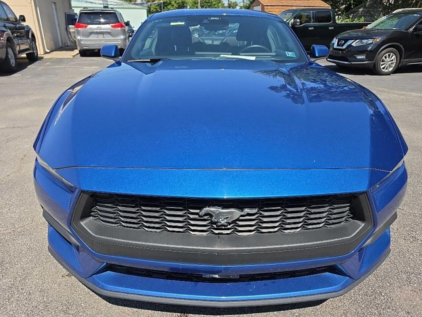 2024 BLUE /BLACK Ford Mustang EcoBoost Coupe (1FA6P8TH9R5) with an 2.3L L4 DOHC 16V engine, Automatic 10-Spd w/SelectShift transmission, located at 3304 Woodville Road, Northwood, OH, 43619, (419) 210-8019, 41.612694, -83.480743 - Your #1 Destination for Auto Loans and mdash;No Matter Your Credit!At our dealership, we believe everyone deserves the opportunity to drive their dream car and mdash;whether you have good credit, bad credit, or no credit at all. With a wide selection of hundreds of cars, trucks, and SUVs, you'll fin- Photo#7