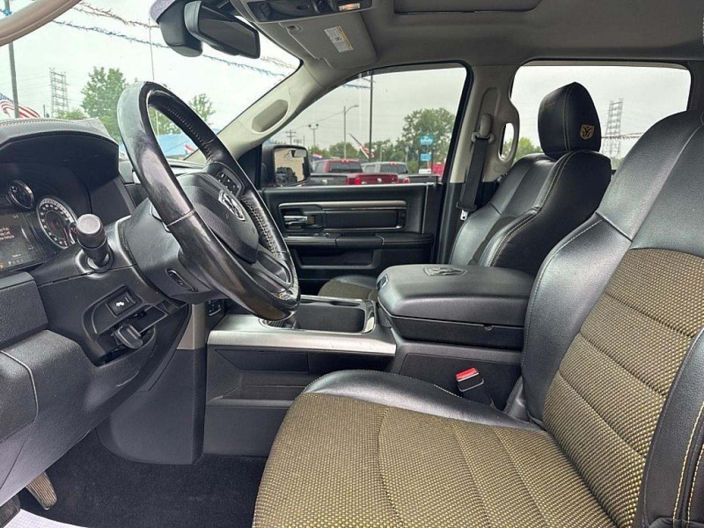 2016 YELLOW /BLACK RAM 1500 Sport Crew Cab SWB 4WD (1C6RR7MT1GS) with an 5.7L V8 OHV 16V engine, 6A transmission, located at 3304 Woodville Road, Northwood, OH, 43619, (419) 210-8019, 41.612694, -83.480743 - Your #1 Destination for Auto Loans and mdash;No Matter Your Credit!At our dealership, we believe everyone deserves the opportunity to drive their dream car and mdash;whether you have good credit, bad credit, or no credit at all. With a wide selection of hundreds of cars, trucks, and SUVs, you'll fin- Photo#9