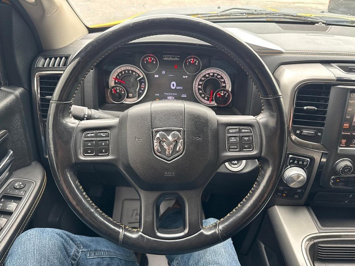 2016 YELLOW /BLACK RAM 1500 Sport Crew Cab SWB 4WD (1C6RR7MT1GS) with an 5.7L V8 OHV 16V engine, 6A transmission, located at 3304 Woodville Road, Northwood, OH, 43619, (419) 210-8019, 41.612694, -83.480743 - Your #1 Destination for Auto Loans and mdash;No Matter Your Credit!At our dealership, we believe everyone deserves the opportunity to drive their dream car and mdash;whether you have good credit, bad credit, or no credit at all. With a wide selection of hundreds of cars, trucks, and SUVs, you'll fin- Photo#18