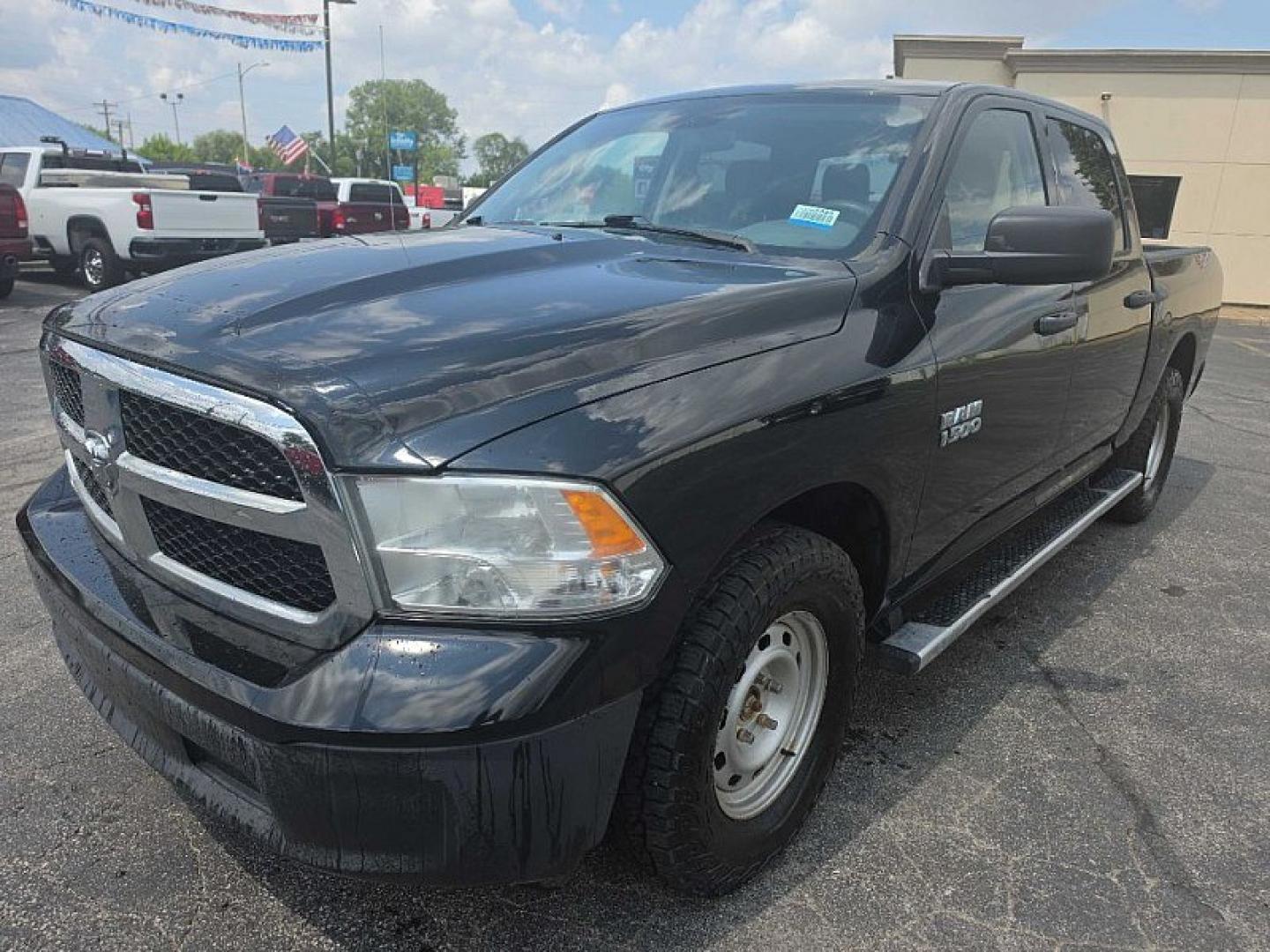 2019 BLACK /BLACK RAM 1500 Tradesman Crew Cab SWB 4WD (1C6RR7KG0KS) with an 3.6L V6 DOHC 24V FFV engine, 8A transmission, located at 3304 Woodville Road, Northwood, OH, 43619, (419) 210-8019, 41.612694, -83.480743 - Your #1 Destination for Auto Loans and mdash;No Matter Your Credit!At our dealership, we believe everyone deserves the opportunity to drive their dream car and mdash;whether you have good credit, bad credit, or no credit at all. With a wide selection of hundreds of cars, trucks, and SUVs, you'll fin- Photo#0