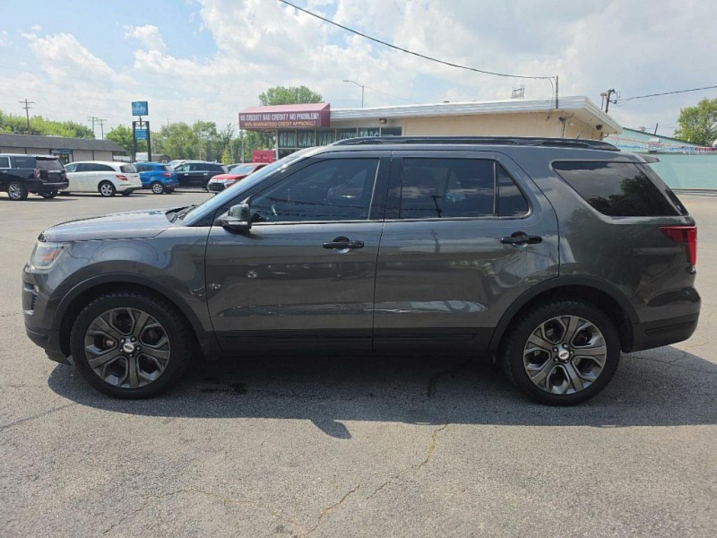 2018 GRAY /BLACK Ford Explorer Sport 4WD (1FM5K8GT5JG) with an 3.5L V6 DOHC 24V engine, 6A transmission, located at 3304 Woodville Road, Northwood, OH, 43619, (419) 210-8019, 41.612694, -83.480743 - Your #1 Destination for Auto Loans and mdash;No Matter Your Credit!At our dealership, we believe everyone deserves the opportunity to drive their dream car and mdash;whether you have good credit, bad credit, or no credit at all. With a wide selection of hundreds of cars, trucks, and SUVs, you'll fin- Photo#1