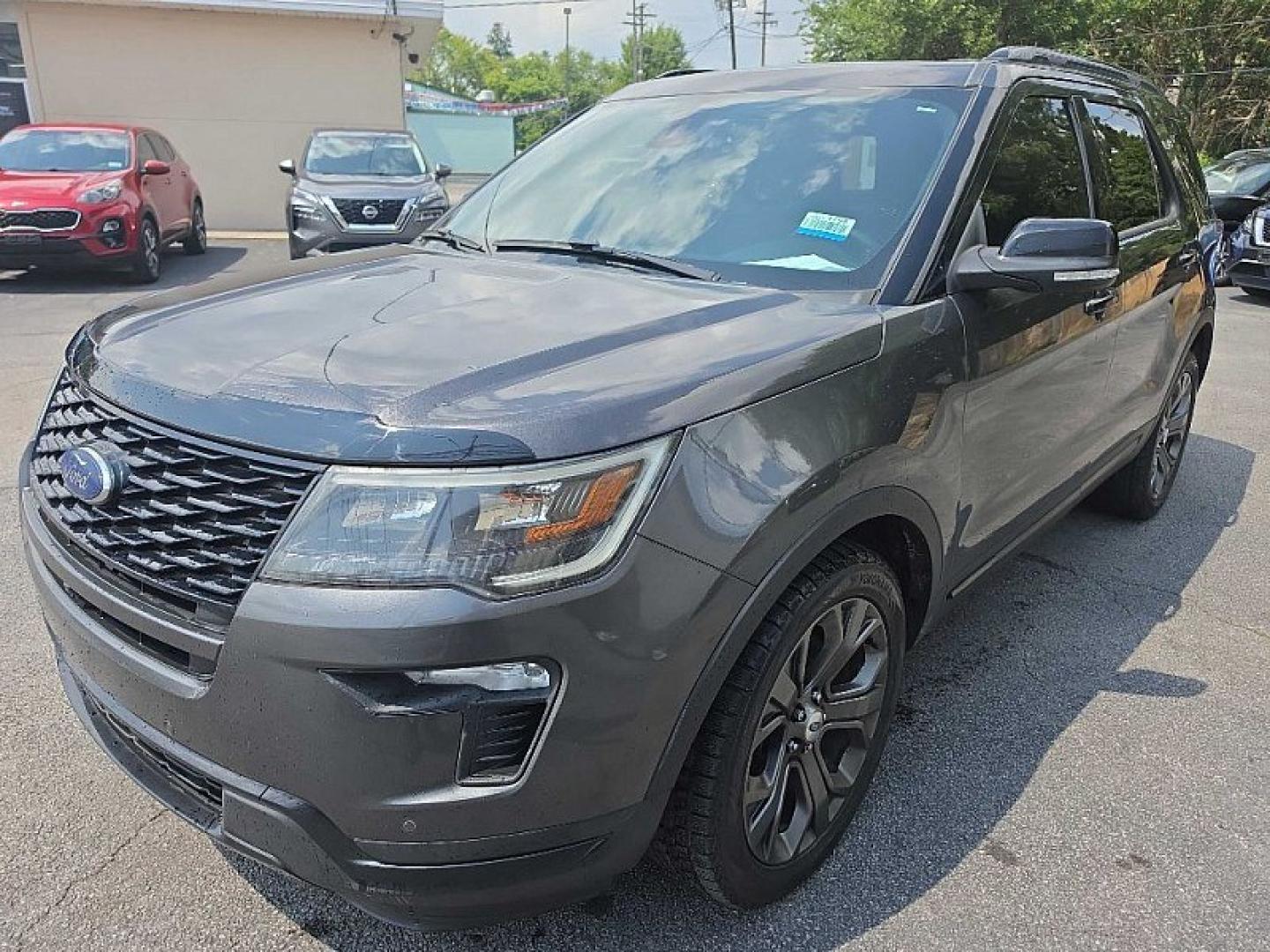 2018 GRAY /BLACK Ford Explorer Sport 4WD (1FM5K8GT5JG) with an 3.5L V6 DOHC 24V engine, 6A transmission, located at 3304 Woodville Road, Northwood, OH, 43619, (419) 210-8019, 41.612694, -83.480743 - Your #1 Destination for Auto Loans and mdash;No Matter Your Credit!At our dealership, we believe everyone deserves the opportunity to drive their dream car and mdash;whether you have good credit, bad credit, or no credit at all. With a wide selection of hundreds of cars, trucks, and SUVs, you'll fin- Photo#0