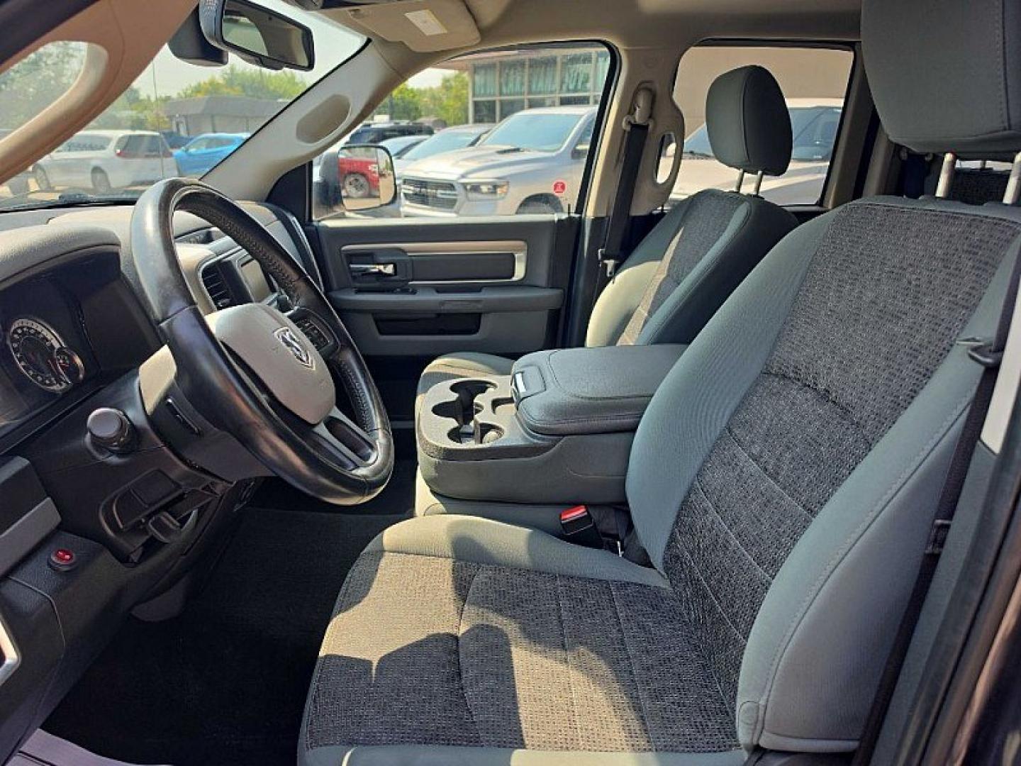 2017 GRAY /GRAY RAM 1500 SLT Quad Cab 4WD (1C6RR7GT7HS) with an 5.7L V8 OHV 16V engine, 8A transmission, located at 3304 Woodville Road, Northwood, OH, 43619, (419) 210-8019, 41.612694, -83.480743- Photo#24