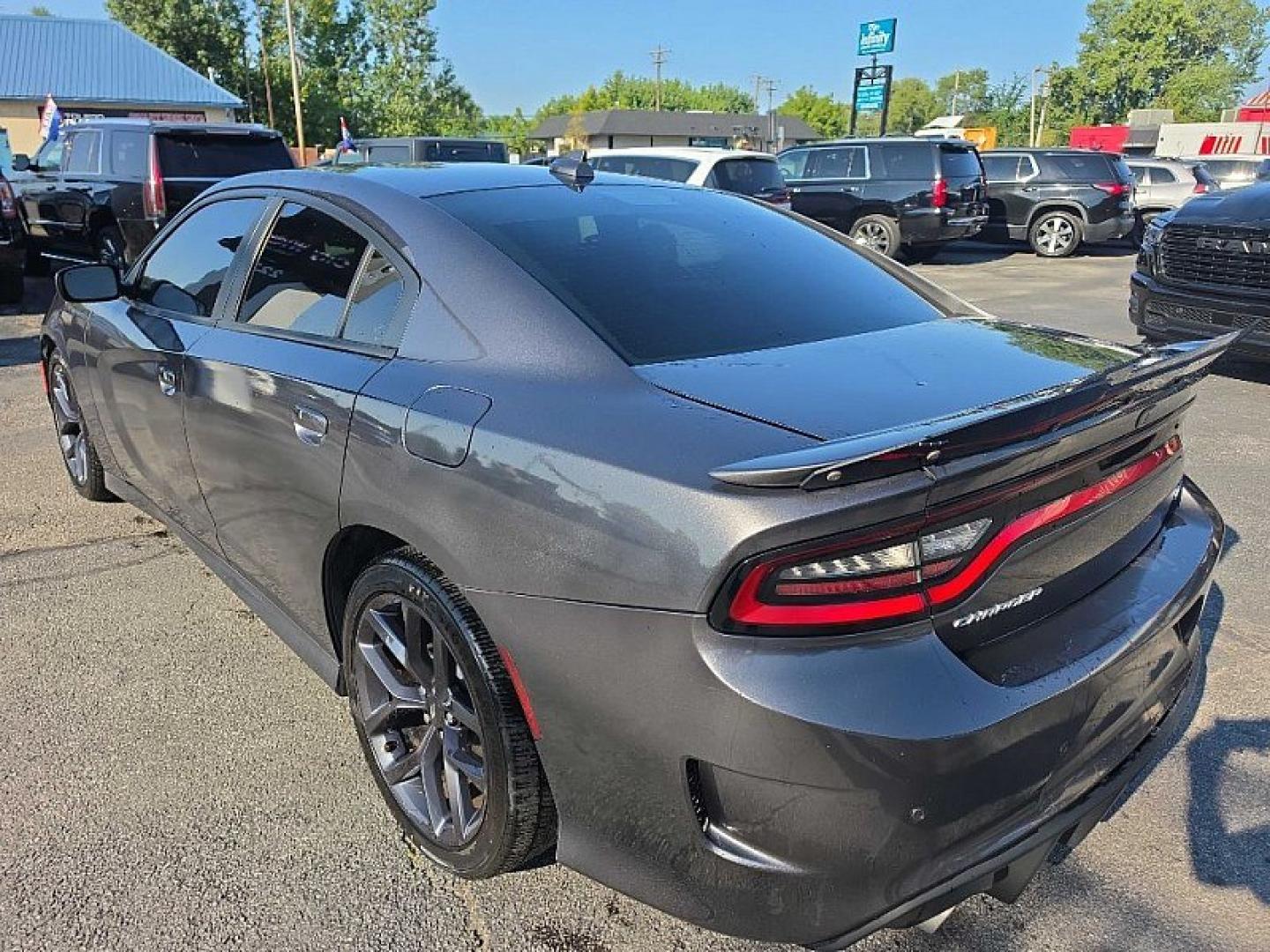 2021 GRAY /BLACK Dodge Charger R/T (2C3CDXCT9MH) with an 5.7L V8 OHV 16V engine, 8A transmission, located at 3304 Woodville Road, Northwood, OH, 43619, (419) 210-8019, 41.612694, -83.480743 - Your #1 Destination for Auto Loans and mdash;No Matter Your Credit!At our dealership, we believe everyone deserves the opportunity to drive their dream car and mdash;whether you have good credit, bad credit, or no credit at all. With a wide selection of hundreds of cars, trucks, and SUVs, you'll fin- Photo#2