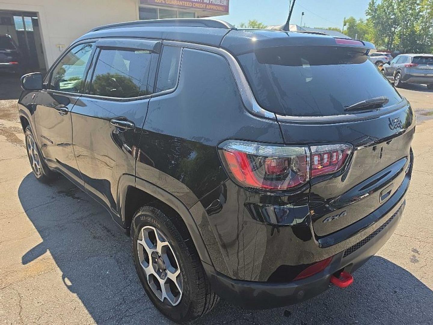 2022 BLACK /BLACK Jeep Compass Trailhawk 4WD (3C4NJDDB0NT) with an 2.4L L4 DOHC 16V engine, 9A transmission, located at 3304 Woodville Road, Northwood, OH, 43619, (419) 210-8019, 41.612694, -83.480743 - Your #1 Destination for Auto Loans and mdash;No Matter Your Credit!At our dealership, we believe everyone deserves the opportunity to drive their dream car and mdash;whether you have good credit, bad credit, or no credit at all. With a wide selection of hundreds of cars, trucks, and SUVs, you'll fin- Photo#2