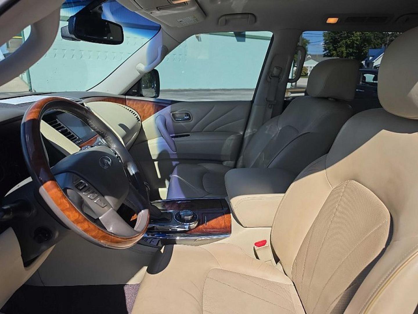2017 BLUE /TAN Infiniti QX80 Limited 4WD (JN8AZ2NC8H9) with an 5.6L V8 DOHC 32V engine, 7A transmission, located at 3304 Woodville Road, Northwood, OH, 43619, (419) 210-8019, 41.612694, -83.480743 - Your #1 Destination for Auto Loans and mdash;No Matter Your Credit!At our dealership, we believe everyone deserves the opportunity to drive their dream car and mdash;whether you have good credit, bad credit, or no credit at all. With a wide selection of hundreds of cars, trucks, and SUVs, you'll fin- Photo#10