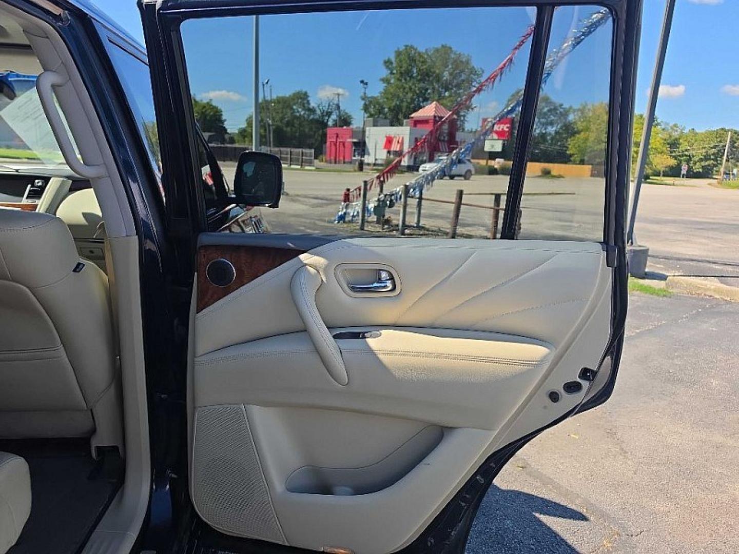 2017 BLUE /TAN Infiniti QX80 Limited 4WD (JN8AZ2NC8H9) with an 5.6L V8 DOHC 32V engine, 7A transmission, located at 3304 Woodville Road, Northwood, OH, 43619, (419) 210-8019, 41.612694, -83.480743 - Your #1 Destination for Auto Loans and mdash;No Matter Your Credit!At our dealership, we believe everyone deserves the opportunity to drive their dream car and mdash;whether you have good credit, bad credit, or no credit at all. With a wide selection of hundreds of cars, trucks, and SUVs, you'll fin- Photo#17