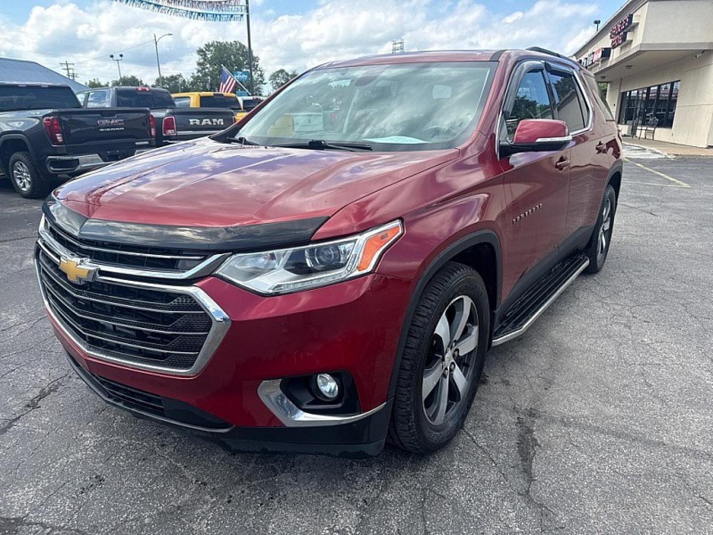 2019 MAROON /BLACK Chevrolet Traverse LT Feather AWD (1GNEVHKW9KJ) with an 3.6L V6 DOHC 24V engine, 9A transmission, located at 3304 Woodville Road, Northwood, OH, 43619, (419) 210-8019, 41.612694, -83.480743 - Your #1 Destination for Auto Loans and mdash;No Matter Your Credit!At our dealership, we believe everyone deserves the opportunity to drive their dream car and mdash;whether you have good credit, bad credit, or no credit at all. With a wide selection of hundreds of cars, trucks, and SUVs, you'll fin- Photo#0
