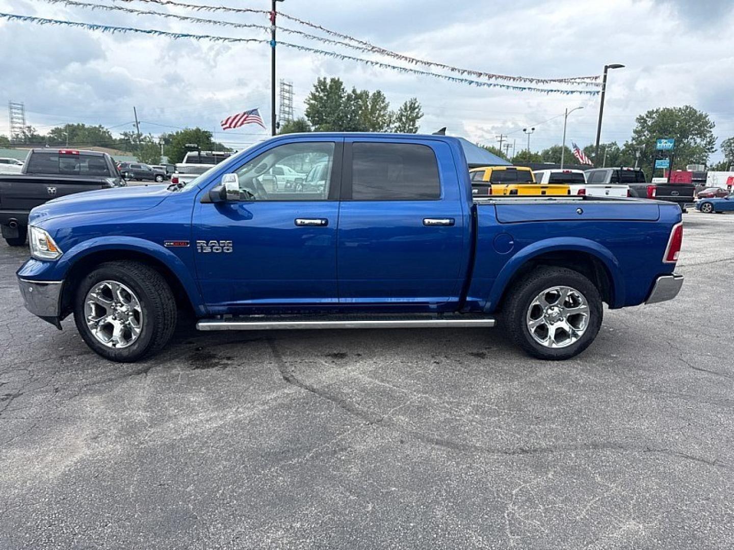 2018 BLUE /BLACK RAM 1500 Laramie Crew Cab SWB 4WD (1C6RR7NM8JS) with an 3.0L V6 DIESEL engine, 8A transmission, located at 3304 Woodville Road, Northwood, OH, 43619, (419) 210-8019, 41.612694, -83.480743 - Your #1 Destination for Auto Loans and mdash;No Matter Your Credit!At our dealership, we believe everyone deserves the opportunity to drive their dream car and mdash;whether you have good credit, bad credit, or no credit at all. With a wide selection of hundreds of cars, trucks, and SUVs, you'll fin- Photo#1