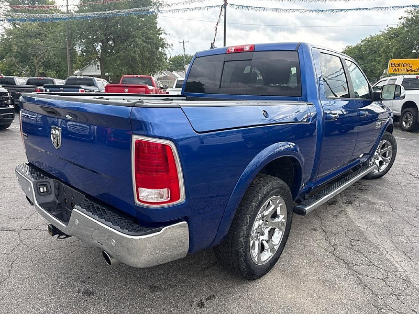 2018 BLUE /BLACK RAM 1500 Laramie Crew Cab SWB 4WD (1C6RR7NM8JS) with an 3.0L V6 DIESEL engine, 8A transmission, located at 3304 Woodville Road, Northwood, OH, 43619, (419) 210-8019, 41.612694, -83.480743 - Your #1 Destination for Auto Loans and mdash;No Matter Your Credit!At our dealership, we believe everyone deserves the opportunity to drive their dream car and mdash;whether you have good credit, bad credit, or no credit at all. With a wide selection of hundreds of cars, trucks, and SUVs, you'll fin- Photo#4