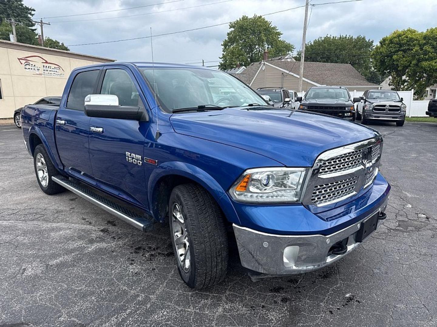 2018 BLUE /BLACK RAM 1500 Laramie Crew Cab SWB 4WD (1C6RR7NM8JS) with an 3.0L V6 DIESEL engine, 8A transmission, located at 3304 Woodville Road, Northwood, OH, 43619, (419) 210-8019, 41.612694, -83.480743 - Your #1 Destination for Auto Loans and mdash;No Matter Your Credit!At our dealership, we believe everyone deserves the opportunity to drive their dream car and mdash;whether you have good credit, bad credit, or no credit at all. With a wide selection of hundreds of cars, trucks, and SUVs, you'll fin- Photo#6