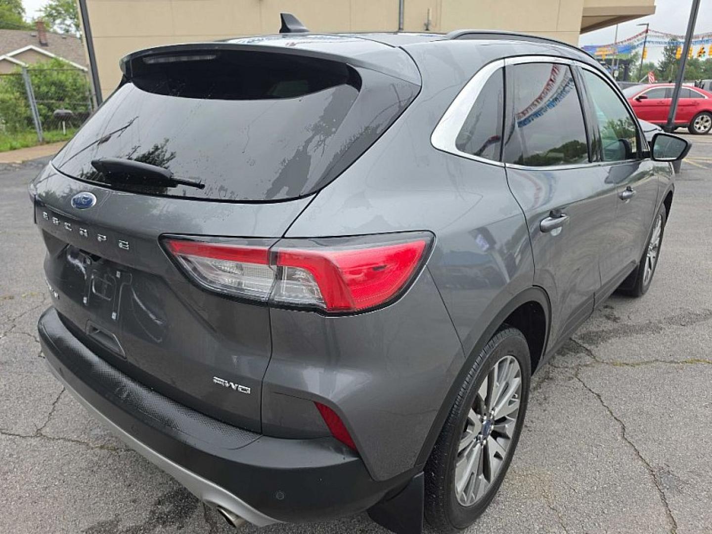2022 GRAY /BLACK Ford Escape Titanium 4WD (1FMCU9J96NU) with an 2.0L L4 DOHC 16V engine, 6A transmission, located at 3304 Woodville Road, Northwood, OH, 43619, (419) 210-8019, 41.612694, -83.480743- Photo#2
