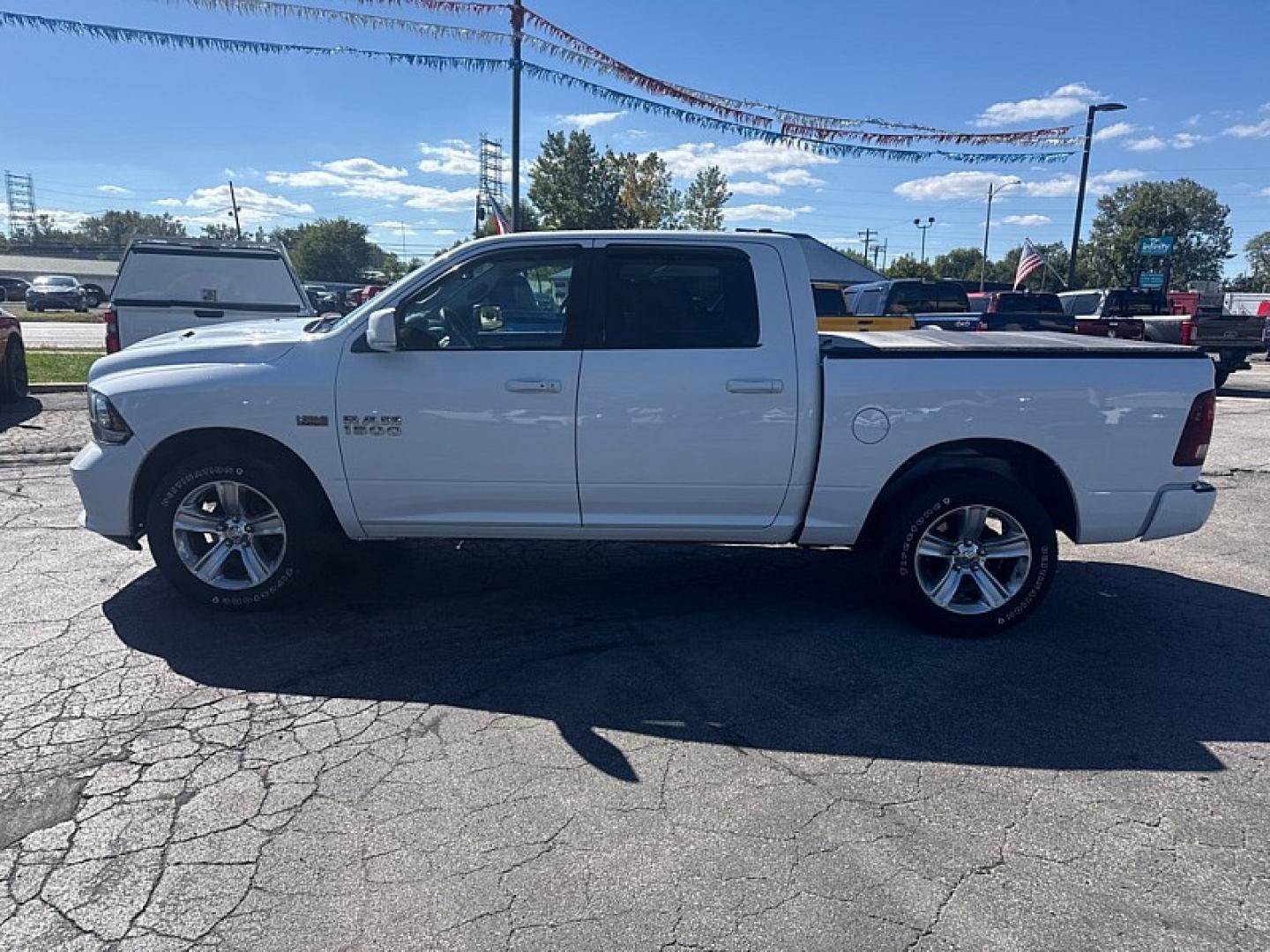 2014 WHITE /BLACK RAM 1500 Sport Crew Cab SWB 4WD (1C6RR7MT7ES) with an 5.7L V8 OHV 16V engine, 6-Speed Automatic transmission, located at 3304 Woodville Road, Northwood, OH, 43619, (419) 210-8019, 41.612694, -83.480743 - Your #1 Destination for Auto Loans and mdash;No Matter Your Credit!At our dealership, we believe everyone deserves the opportunity to drive their dream car and mdash;whether you have good credit, bad credit, or no credit at all. With a wide selection of hundreds of cars, trucks, and SUVs, you'll fin- Photo#1