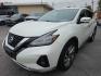 2019 WHITE /BLACK Nissan Murano Platinum AWD (5N1AZ2MS8KN) with an 3.5L V6 DOHC 24V engine, CVT transmission, located at 3304 Woodville Road, Northwood, OH, 43619, (419) 210-8019, 41.612694, -83.480743- Photo#0