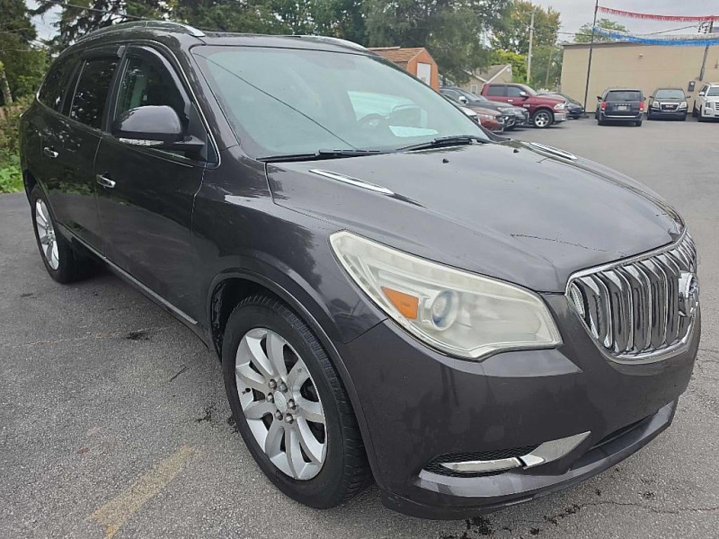 2013 GRAY /BLACK Buick Enclave Premium AWD (5GAKVDKD0DJ) with an 3.6L V6 DOHC 24V engine, 6-Speed Automatic Overdrive transmission, located at 3304 Woodville Road, Northwood, OH, 43619, (419) 210-8019, 41.612694, -83.480743- Photo#6