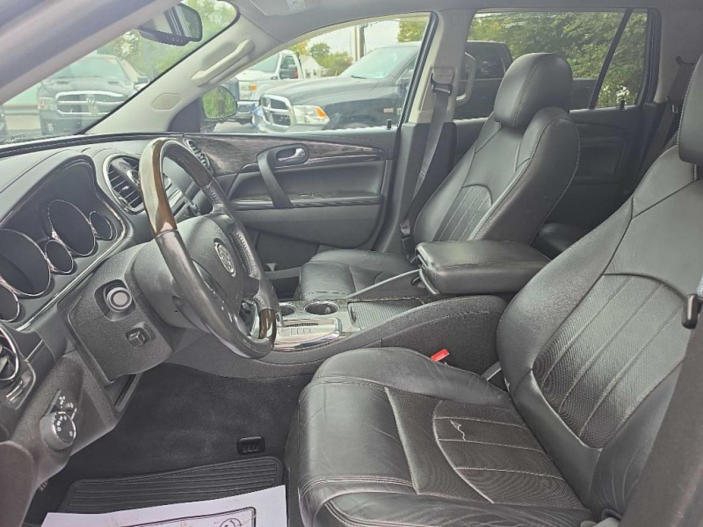 2013 GRAY /BLACK Buick Enclave Premium AWD (5GAKVDKD0DJ) with an 3.6L V6 DOHC 24V engine, 6-Speed Automatic Overdrive transmission, located at 3304 Woodville Road, Northwood, OH, 43619, (419) 210-8019, 41.612694, -83.480743- Photo#9