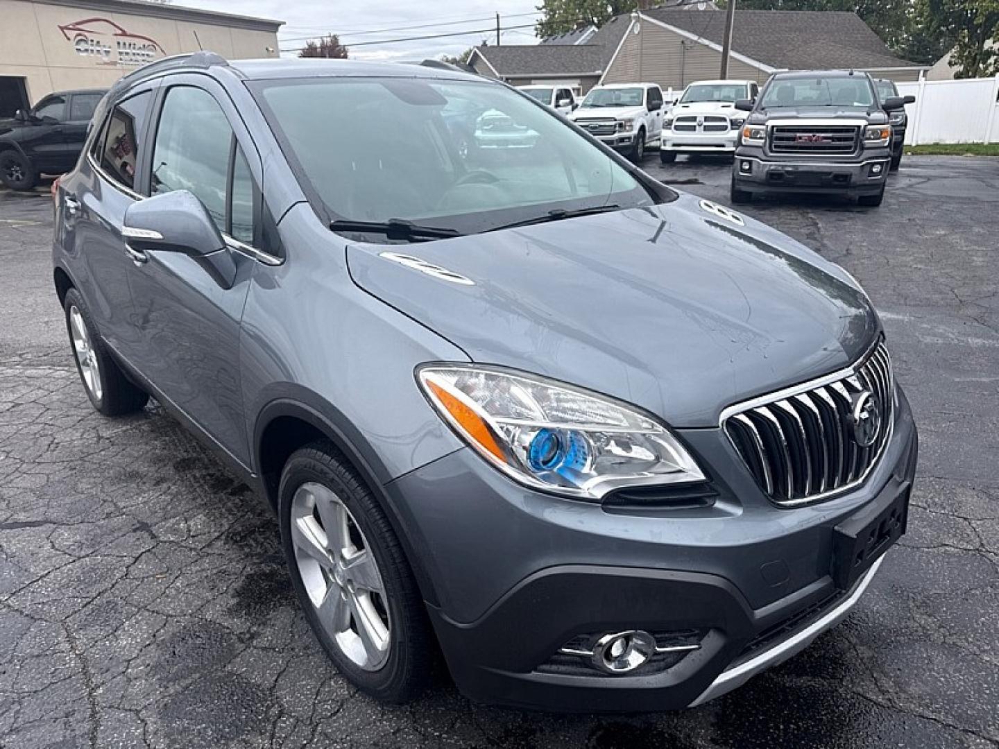 2015 GRAY /BLACK Buick Encore Convenience AWD (KL4CJFSB1FB) with an 1.4L L4 DOHC 16V TURBO engine, 6A transmission, located at 3304 Woodville Road, Northwood, OH, 43619, (419) 210-8019, 41.612694, -83.480743- Photo#6