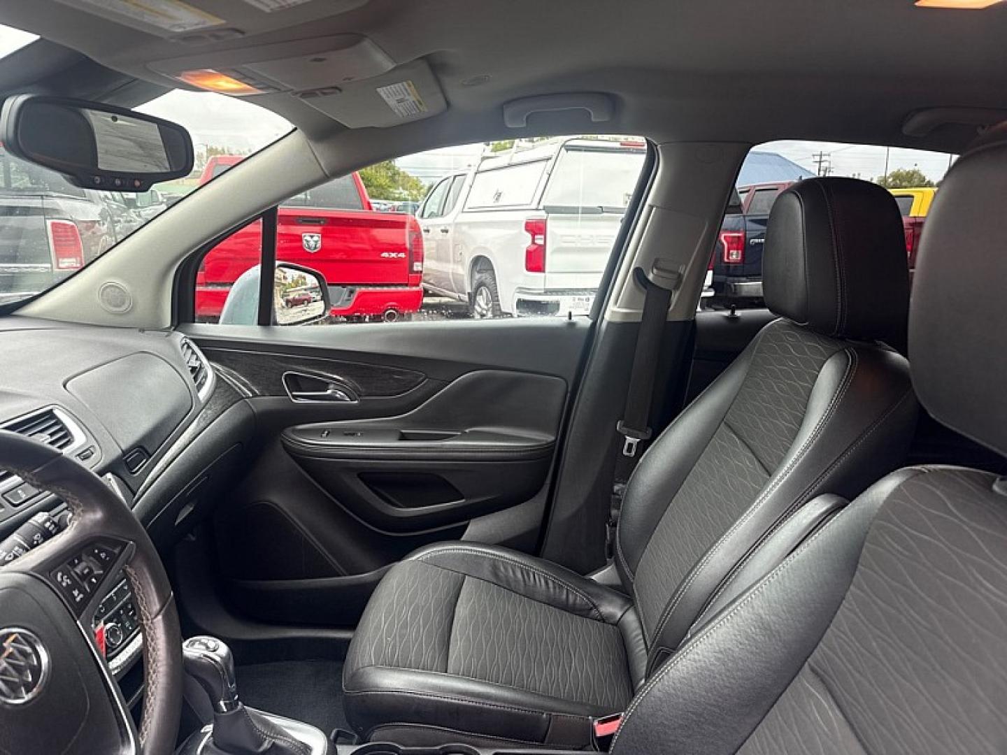 2015 GRAY /BLACK Buick Encore Convenience AWD (KL4CJFSB1FB) with an 1.4L L4 DOHC 16V TURBO engine, 6A transmission, located at 3304 Woodville Road, Northwood, OH, 43619, (419) 210-8019, 41.612694, -83.480743- Photo#9