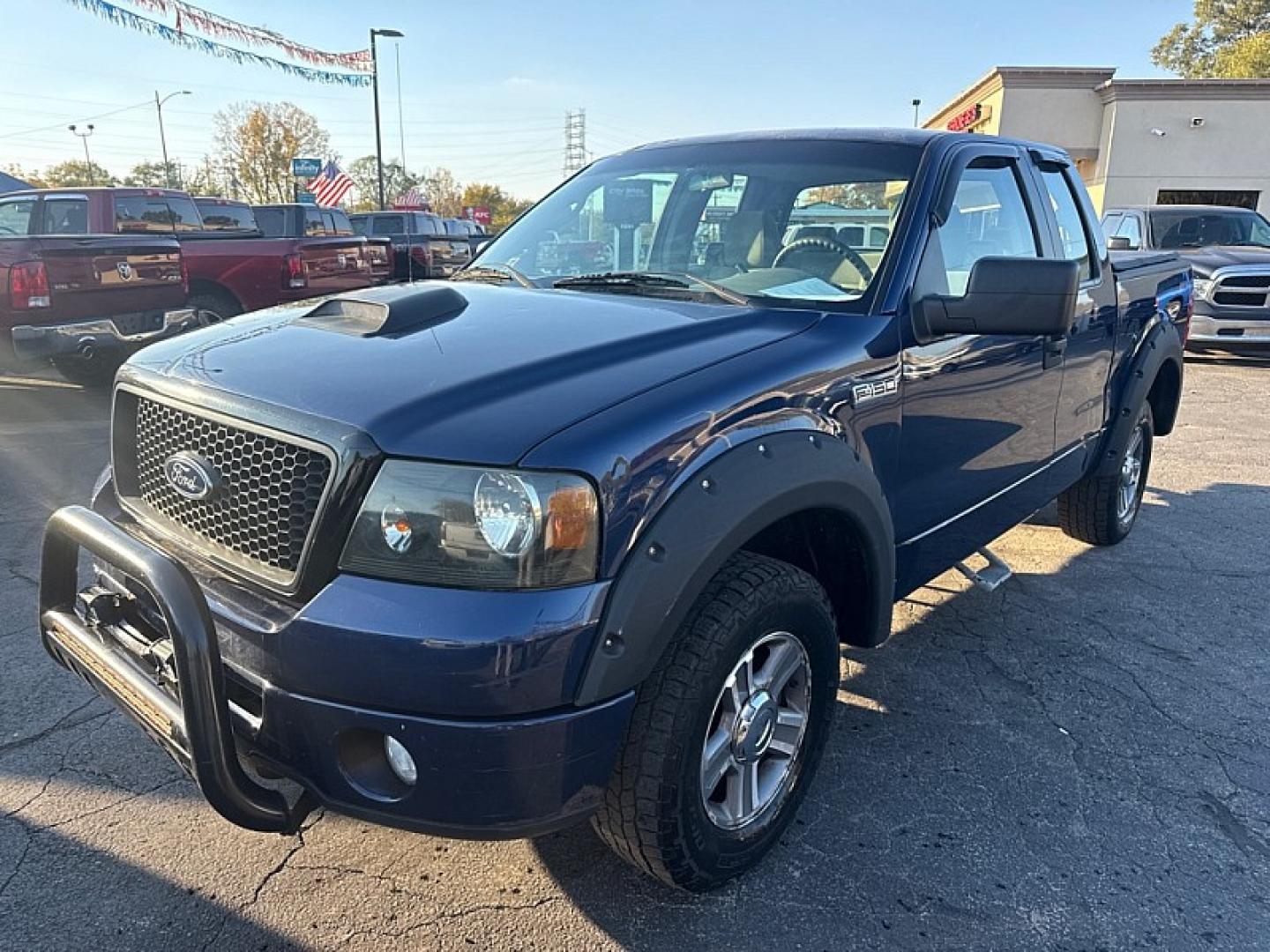 2008 BLUE /TAN Ford F-150 FX4 SuperCab (1FTRX14W48F) with an 4.6L V8 SOHC 16V engine, 4A OD transmission, located at 3304 Woodville Road, Northwood, OH, 43619, (419) 210-8019, 41.612694, -83.480743 - Your #1 Destination for Auto Loans and mdash;No Matter Your Credit!At our dealership, we believe everyone deserves the opportunity to drive their dream car and mdash;whether you have good credit, bad credit, or no credit at all. With a wide selection of hundreds of cars, trucks, and SUVs, you'll fin- Photo#0