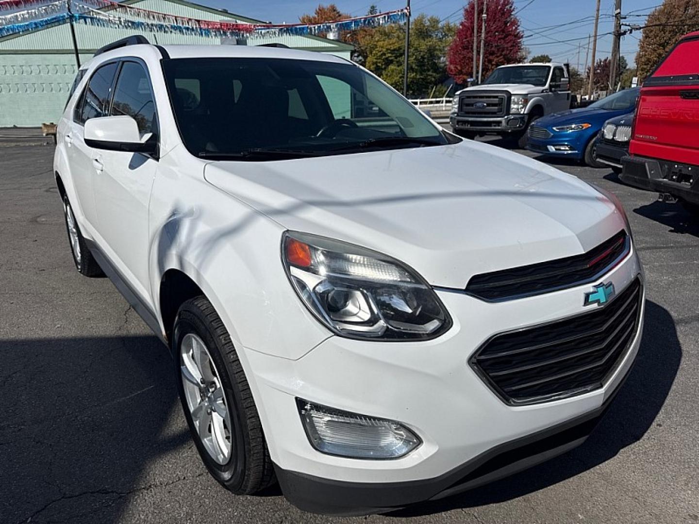 2016 WHITE /BLACK Chevrolet Equinox LT AWD (2GNFLFEK3G6) with an 2.4L L4 DOHC 16V FFV engine, 6A transmission, located at 3304 Woodville Road, Northwood, OH, 43619, (419) 210-8019, 41.612694, -83.480743 - Your #1 Destination for Auto Loans and mdash;No Matter Your Credit!At our dealership, we believe everyone deserves the opportunity to drive their dream car and mdash;whether you have good credit, bad credit, or no credit at all. With a wide selection of hundreds of cars, trucks, and SUVs, you'll fin- Photo#0