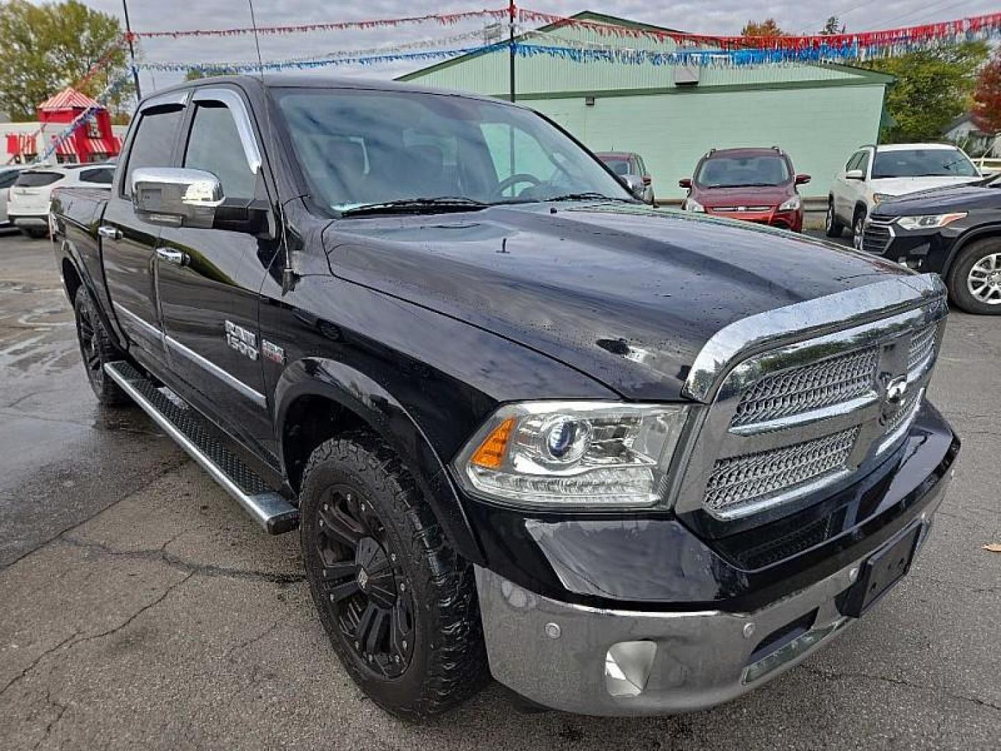 2015 BLACK /BLACK RAM 1500 Longhorn Crew Cab SWB 4WD (1C6RR7PTXFS) with an 5.7L V8 OHV 16V engine, 6-Speed Automatic transmission, located at 3304 Woodville Road, Northwood, OH, 43619, (419) 210-8019, 41.612694, -83.480743 - Photo#6